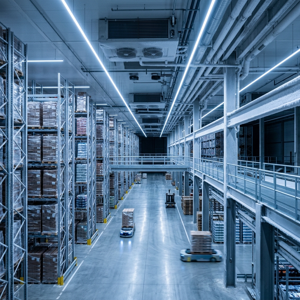 Cueron cold storage warehouse interior